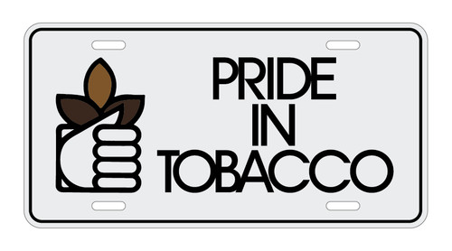 Pride tobacco license plate - pride,