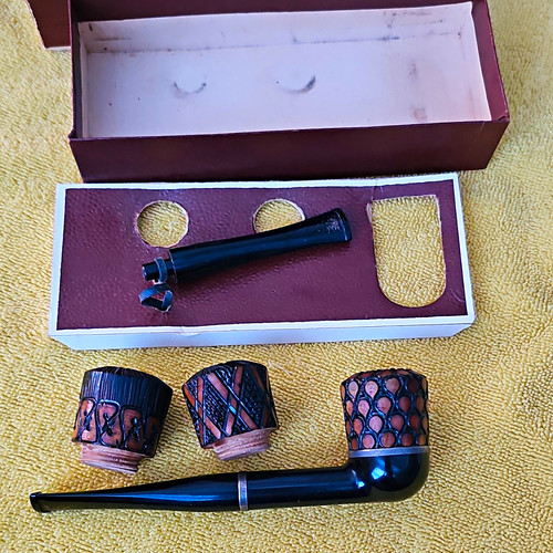Vintage tobacco smoking pipe - vintage,