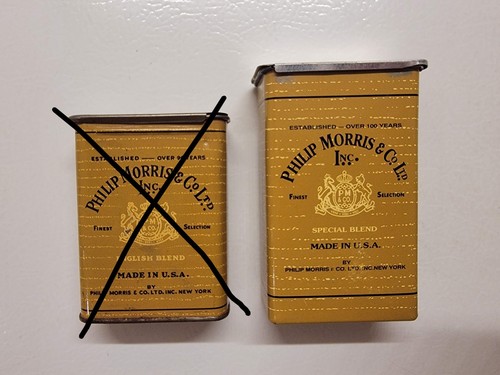 Rare tall philip morris - tall, pocket