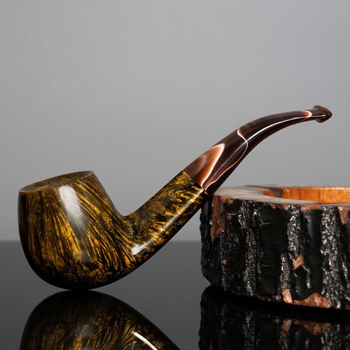 Handmade briar tobacco pipe - tobacco,