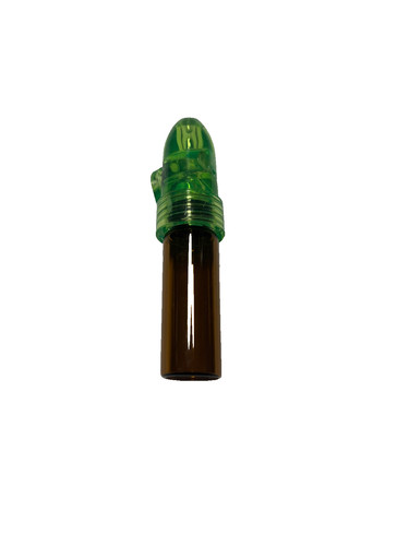 Plastic glass amber bullet - plastic,