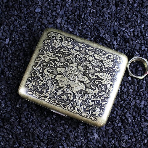 Vintage metal cigarette - vintage,